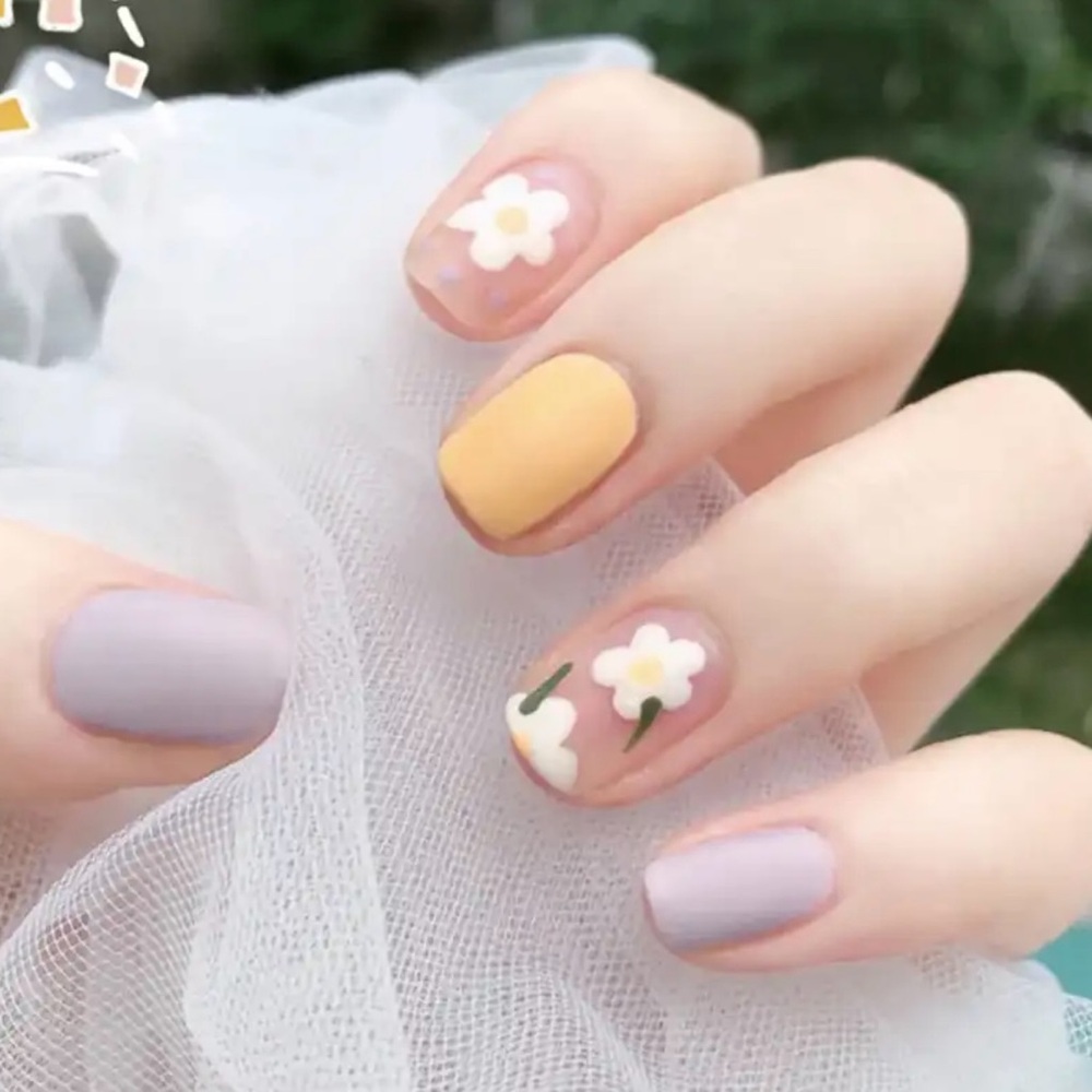 3/$40 NIB 24 Pcs Pastel Color Press On Nails